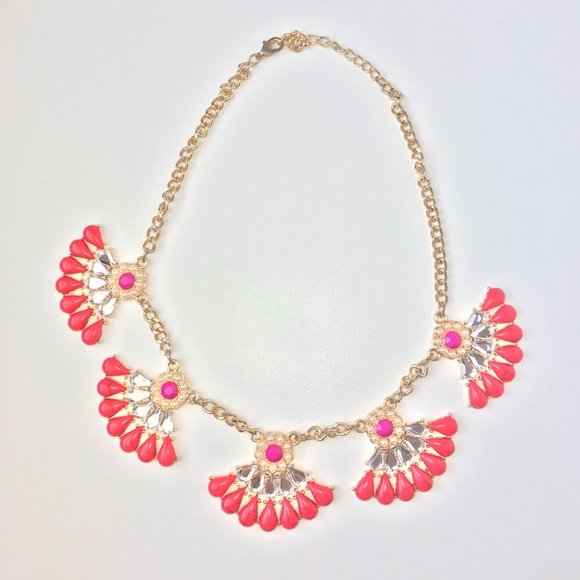 Jewelry - Orange Peach | Pink Statement Necklace